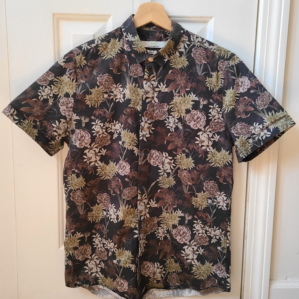 Topman botanical button down